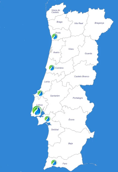 Equipas e cobertura